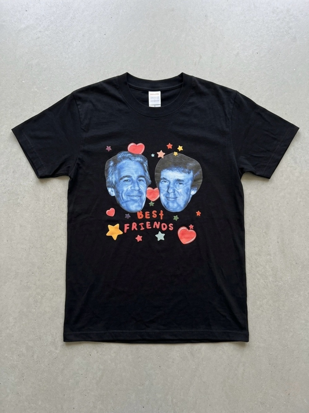 Black 'Best Friends' Graphic Short-Sleeve Tee - Men's Casual Shirt